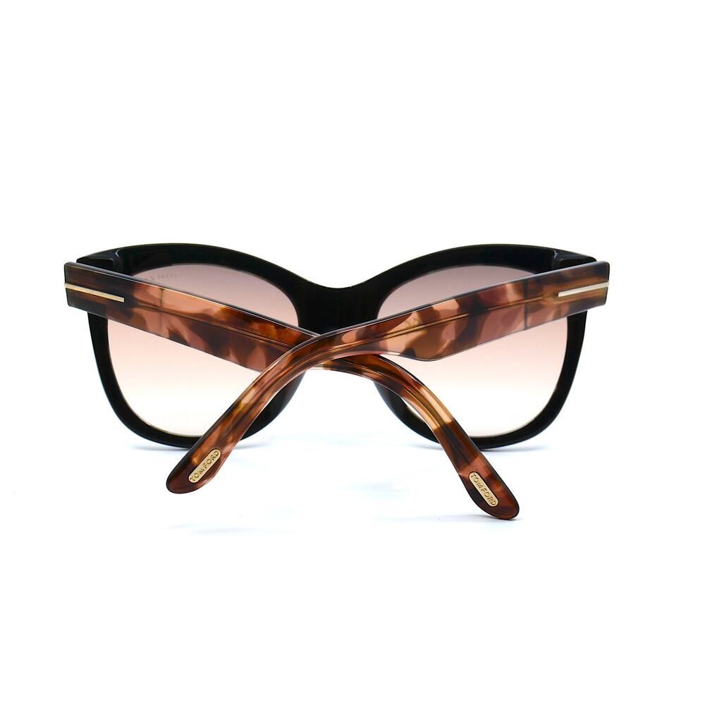 NEW TOM FORD TF870/S CARA BLACK/HAVANA PINK GRADIENT AUTHENTIC SUNGLASSES - Picture 6 of 12